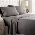 Danjor Linens Queen Sheet Set - 6 Piece Including 4 Pillowcases Gray. Fixed Price $19.99.
