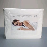 New Serene Sleep White 1000-THREAD Count 4-PC. Sheet Set, Us Queen. Fixed Price $89.99.