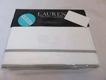 Ralph Lauren Border Sateen 4P Queen Sheet Set Grey. Fixed Price $105.95.