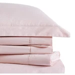 King Classic Cotton Solid Sheet Set Blush - Brooklyn Loom. Fixed Price $26.99.