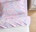 Pottery Barn Kids Tie-dye Heart Organic Cotton Sheet Set (us Stock). Fixed Price $53.99.