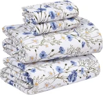 Ruvanti 100% Cotton Sheets Queen Size Set, 4 Pieces, Soft & Breathable Percale W. Fixed Price $57.95.