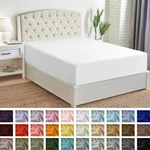 Mellanni Fitted Sheet Microfiber Extra Deep Pocket Up To 21" Mattress. Fixed Price $17.57.