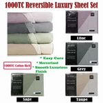 1000TC Cotton Rich Reversible Sheet Set By Ardor. Fixed Price $106.87.