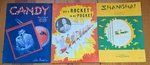 Three (3) Vintage Sheet Music Candy-got Rocket My Pocket-shanghai. Fixed Price $12.95.