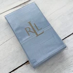 2 New Ralph Lauren Home Lake Chambray Blue Standard Pillowcases Cotton Vintage. Fixed Price $110.00.
