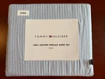 Tommy Hilfiger Highland Ticking Stripe Green 100% Cotton Sheet Set 4PC. Fixed Price $69.95.