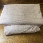 Laura Ashley Twin Size Pink Heart Print Sheet Set Fitted & Flat 100% Cotton. Fixed Price $26.00.