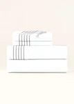 Ralph Lauren Rl Organic Handkerchief Queen Flat Sheet $215 White/graphite. Fixed Price $59.99.