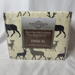 Pointehaven Living Heavy Weight Flannel Cotton Twin Xl Autumn Deer Sheet Set. Fixed Price $35.63.