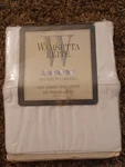 Vntg New White Wamsutta Elite Sateen Two King Pillowcases Soft. Fixed Price $32.00.