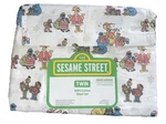 Sesame Street 3PC Cotton Sheet Set Twin Elmo Big Bird Cookie Monster Christmas. Fixed Price $30.00.