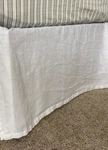 Rh-restoration Hardware Linen Full Bed Skirt White 14 Drop Beautiful!!. Fixed Price $56.00.