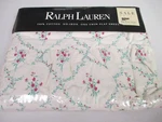 New Ralph Lauren Sundress Floral Ruffled Flat Sheet - Twin. Fixed Price $39.99.