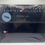 Vtg Tommy Hilfiger 200 Twin Flat Sheet Navy Blue 100%RING Spun Cotton Nip. Fixed Price $19.95.