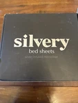 Silvery Infused Twin Bed Sheet Set Soft Breathable Fabric Self-cleaning. Fixed Price $38.49.