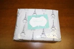 Whimsical Paris France Eiffel Tower Oah La 4-PC Full Sheet Set New In Package. Fixed Price $29.95.