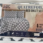 Ldc Quatrefoil Full Set, 4 Piece Soft Microfiber Wrinkle Free. Fixed Price $13.59.