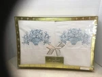Vintage Embroidered Floral One Pair Luxury Percale Pillow Cases Box Nos. Fixed Price $30.00.
