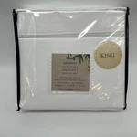Bamboo Comfort King Size Sheets White 1800 Series Deep Pockets - New. Fixed Price $49.95.