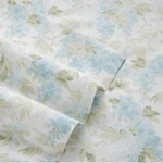 Laura Ashley King Blue Green Floral 300TC Soft Cotton Sateen 4PC. Sheet Set. Fixed Price $79.00.