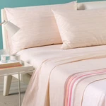Caleffi Single Bed Sheet Set 100% Pure Cotton Atlanta Geometric Blue Coral. Fixed Price $79.24.