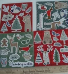 New Set Of 4 Sheets Die Cut Push Outs 5" Animal Holiday Designs & Bonus Pages. Fixed Price $12.99.