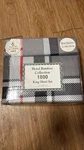 Hotel Bamboo Collection King 6-PIECE Sheet Set Gray Plaid Cotton Wrinkle Free. Fixed Price $32.99.