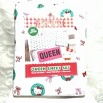 New Hello Kitty Christmas Bow/wreath Queen 4-PC Sheet Set Sanrio 100% Cotton. Fixed Price $40.00.