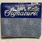 Vintage Signature Full Sheet Set 4PC Blue Leaf No Iron New Cottagecore. Fixed Price $29.49.
