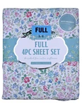 Envogue Brushed Full Sheet Set Wildflower Garden Farmhouse Shabby Chic Cottage. Fixed Price $59.99.