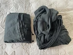 Matteo Vintage Linen King Fitted & Flat Sheet Set Alpine Gray Black Made Usa. Fixed Price $445.00.