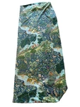 Vtg Burlington Madrigal Full Fitted Sheet Garden Of Eden Castle Animals Fabric. Fixed Price $59.99.