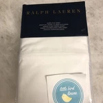 Ralph Lauren Queen Flat Sheet Tuxedo White Solid Percale 464 Tc Cotton Ff. Fixed Price $69.99.