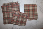 Vintage Rare Ralph Lauren Stewart Plaid Queen Fitted Sheet + 2 Pillow Cases. Fixed Price $249.99.