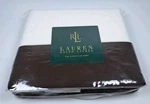 Vintage Ralph Lauren Queen Flat Sheet Rll Wentworth Cuff Umber White Brown Solid. Fixed Price $67.99.