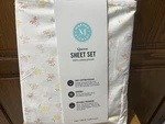 Martha Stewart - Spring Floral Queen Sheet Set 4 Pc New. Fixed Price $59.00.