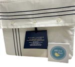Ralph Lauren King Flat Sheet White Polo Navy Handkerchief 624 Tc New Adelaide. Fixed Price $79.99.