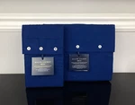 Ralph Lauren Percale Organic Cotton Deep Fitted Sheet 2 Pillowcases Blue King. Fixed Price $135.00.