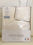 Chic New Anne Solene Paris Bed Linens Reflets Nude King Sham 100% Cotton Nip. Fixed Price $61.99.
