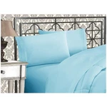 Elegant 1500 Thread Count King Bed Sheet Set With Three-line Embroidery, Aqua. Fixed Price $36.99.