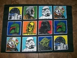 Vintage Star Wars Pillowcase Black Standard Size Darth Vader Kenobi Boba Fett. Fixed Price $14.98.