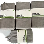 Twin Bed Grey Sheet Set, Everything Shown Included! Fitted, 2 Flat,pillowcase. Fixed Price $25.00.