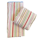 Vtg 2PC Ralph Lauren Harbor View Multi Stripe Flat & Fitted Twin Sheets. Fixed Price $44.99.