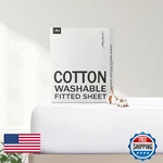 Freshculture Pure Cotton Fitted Sheets King Size 300 Thread Count Percale. Fixed Price $37.25.