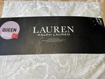 Lauren Ralph Gray Floral 4 Piece Queen Size Sheet Set Brand New. Fixed Price $84.99.