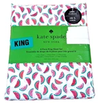Kate Spade Colorful Luxury King Bed Sheet Set Watermelon Slices White Cotton New. Fixed Price $56.00.