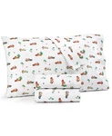 Martha Stewart Collection Holiday Printed 3 Pc. Sheet Set, Twin, White. Fixed Price $30.00.