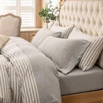 Pure Era Jersey Knit 4PC Bed Sheet Set Cotton Comfy Heather Light Grey - King. Fixed Price $49.99.