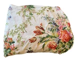 Vtg Lauren Ralph Belle Harbor Floral Twin Fitted Sheet White Nwob. Fixed Price $79.99.